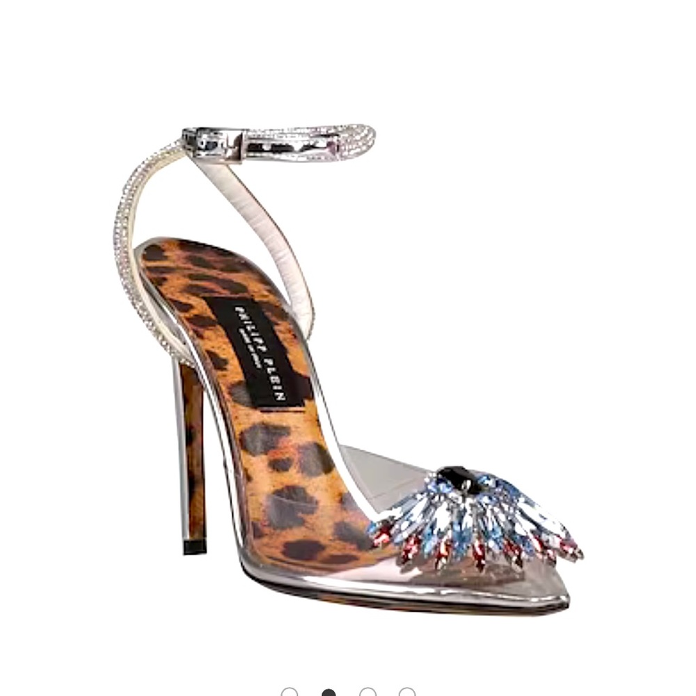 PHILIPP PLEIN silver pumps